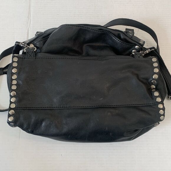 Patricia Nash Black Italian Leather Cazorla Backpack Handbag Stud Garment Flower - Picture 5 of 15